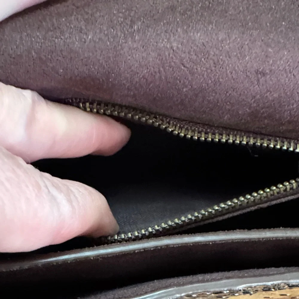 Coach Rare Exotic Top Handle Parker Bag Suede interior PRISTINE - Picture 11 of 16